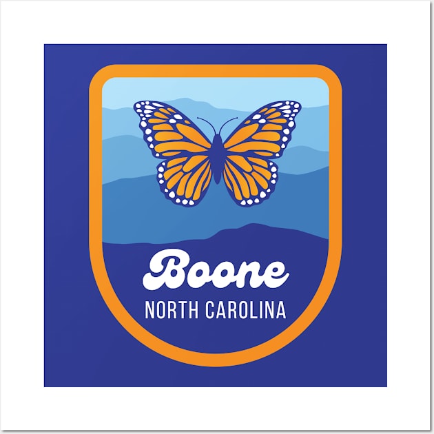 Boone North Carolina Tourist Souvenir Wall Art by carolinafound